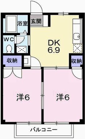 アメニティハイムの物件間取画像